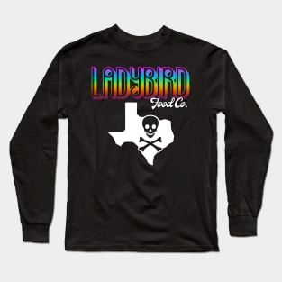 Rainbow Friendly Skull Ladybird Food Co. Long Sleeve T-Shirt
